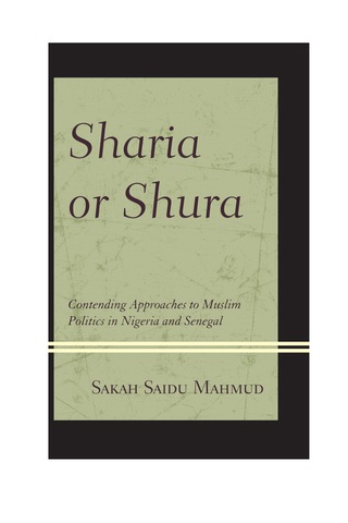 Cover image: Sharia or Shura 1st edition 9780739175644