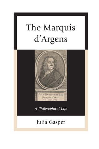 Cover image: The Marquis d’Argens 1st edition 9780739182338
