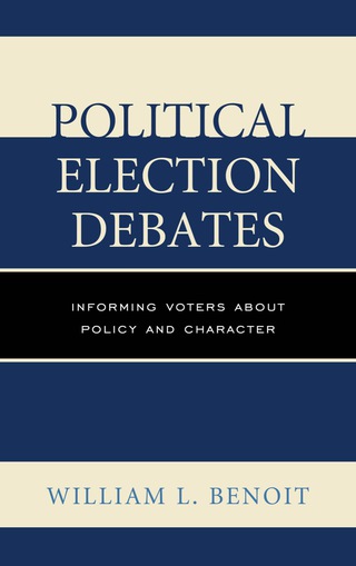 Cover image: Political Election Debates 1st edition 9780739184103
