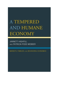 Imagen de portada: A Tempered and Humane Economy 9780739194553
