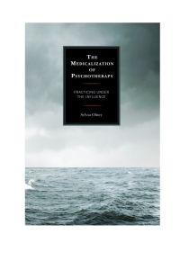 Omslagafbeelding: The Medicalization of Psychotherapy 9780739197028