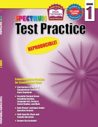 表紙画像: Test Practice, Grade 1 9781577687214