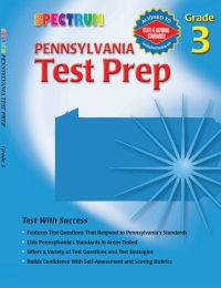 表紙画像: Pennsylvania Test Prep, Grade 3 9780769635033