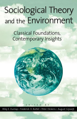 Cover image: Sociological Theory and the Environment 9780742501867