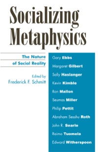 Cover image: Socializing Metaphysics 9780742514287