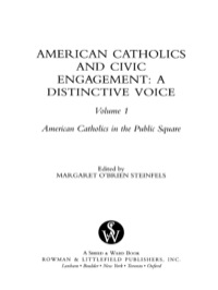Cover image: American Catholics and Civic Engagement 9780742531598