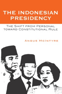 Cover image: The Indonesian Presidency 9780742538276
