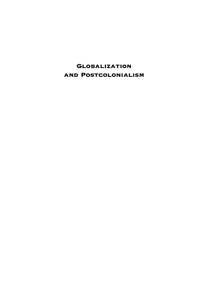 Cover image: Globalization and Postcolonialism 9780742554672