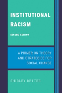 Cover image: Institutional Racism 2nd edition 9780742560154