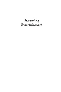 Cover image: Inventing Entertainment 9780742561274