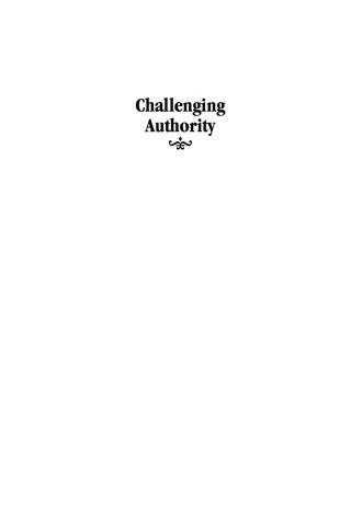 Imagen de portada: Challenging Authority 9780742515352