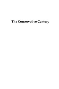 Titelbild: The Conservative Century 9780742542853