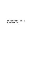 Cover image: Interpreting a Continent 9780742551831