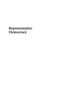 表紙画像: Representative Democracy 9780742547698