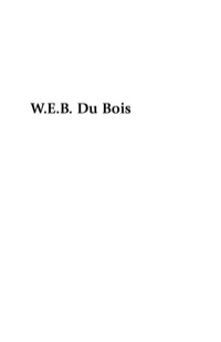 Cover image: W.E.B. Du Bois 9780742564497