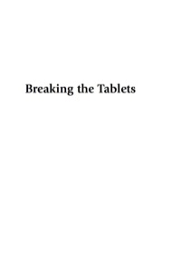 Cover image: Breaking the Tablets 9780742552203