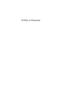 Cover image: Profiles in Humanity 9780742567016