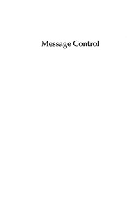 Cover image: Message Control 9780742554610