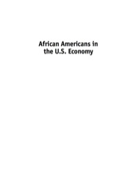 Cover image: African Americans in the U.S. Economy 9780742543775