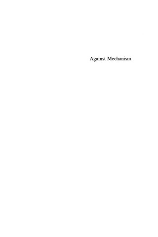 Cover image: Against Mechanism 9780847674367