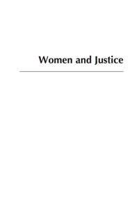 Imagen de portada: Women and Justice 2nd edition 9780742570016
