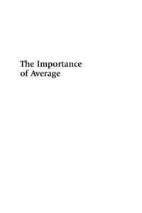 Imagen de portada: The Importance of Average 9780742570122