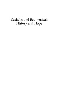 Immagine di copertina: Catholic and Ecumenical 2nd edition 9780742552579