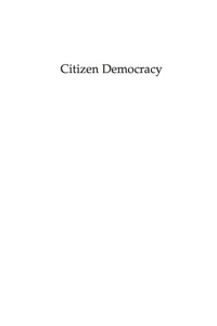 表紙画像: Citizen Democracy 3rd edition 9780742564466