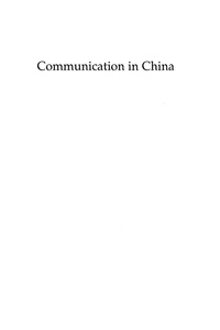 Cover image: Communication in China 9780742519657