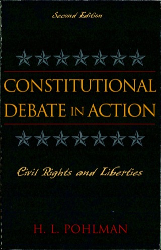 Cover image: Constitutional Debate in Action 2nd edition 9780742536661