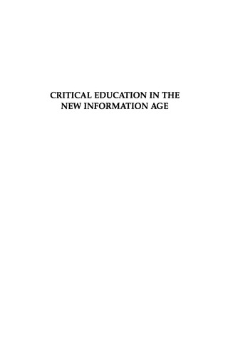 Omslagafbeelding: Critical Education in the New Information Age 9780847690114
