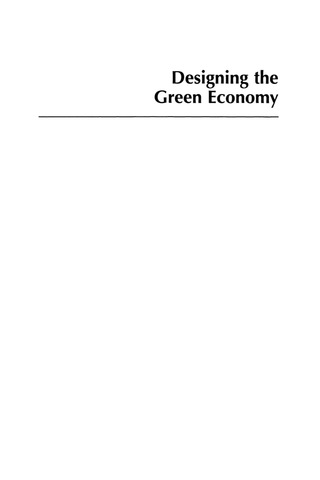 Cover image: Designing the Green Economy 1st edition 9780847691890
