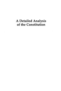 Imagen de portada: A Detailed Analysis of the Constitution 7th edition 9780742522374
