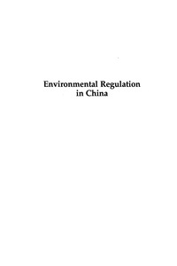 Imagen de portada: Environmental Regulation in China 9780847693986