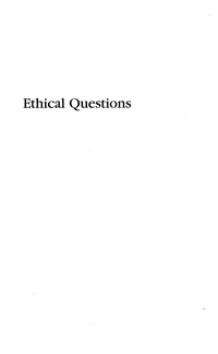 Cover image: Ethical Questions 9780742513136
