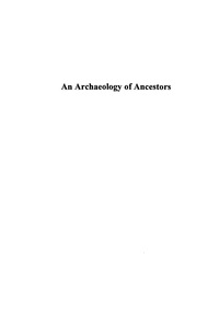 Titelbild: An Archaeology of Ancestors 9780847679416