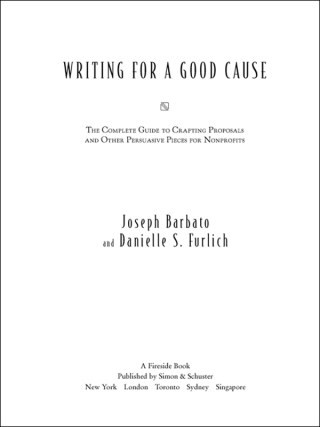 Cover image: Writing For a Good Cause 9780684857404