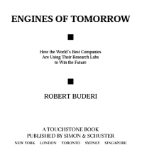 Cover image: Engines Of Tomorrow 9780743200226