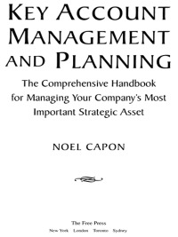 Cover image: Key Account Management and Planning 9781451624236