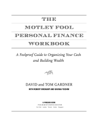 Cover image: The Motley Fool Personal Finance Workbook 9780743229975