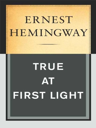 Cover image: True at First Light 9780684865720