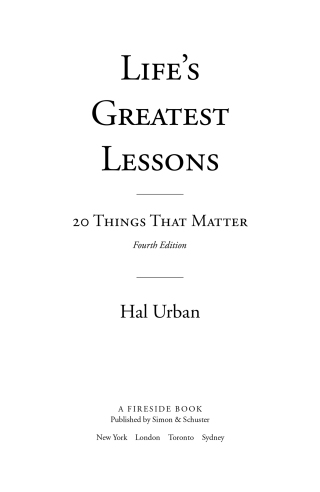 Cover image: Life's Greatest Lessons 9780743237826
