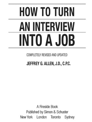 Cover image: How to Turn an Interview into a Job 9780743253499
