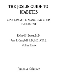 Cover image: The Joslin Guide to Diabetes 9780743257848