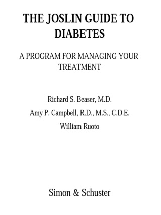 Cover image: The Joslin Guide to Diabetes 9780743257848