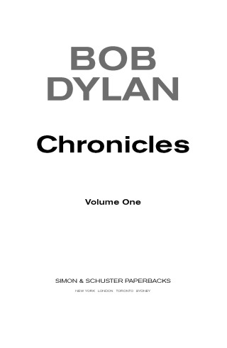 Cover image: Chronicles 9780743244589