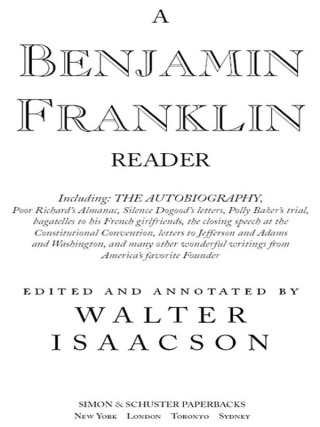 Cover image: A Benjamin Franklin Reader 9780743273985