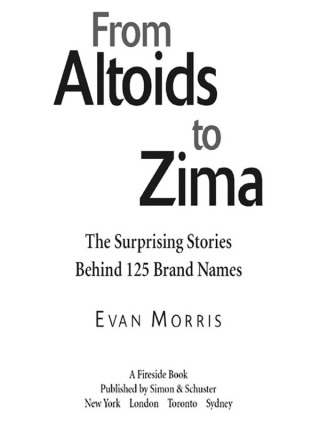 Cover image: From Altoids to Zima 9780743257978