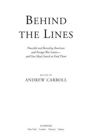 Cover image: Behind the Lines 9780743256179