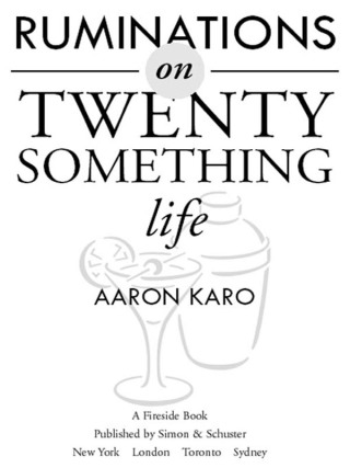 Cover image: Ruminations on Twentysomething Life 9780743269636